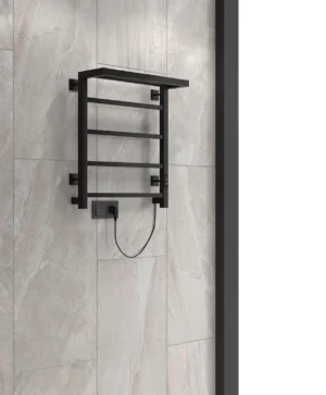 Полотенцесушитель Форма с полкой 60/50 Черный муар — изображение 6