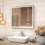 Зеркало LED Geometry Media voice 800 VIGO голосовое, сенсорное, нейтральный