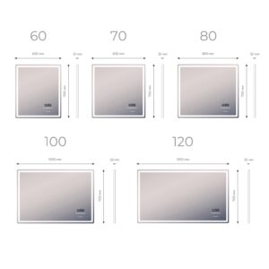 Зеркало LED Geometry Media voice 600 VIGO голосовое, сенсорное, нейтральный — изображение 11