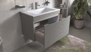 Комплект тумбы с раковиной Alba 800-0-1 (Madera Modul) навесная тирамису