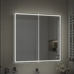 Зеркальный шкаф LED Geometry Comfort 800 VIGO на взмах, антизапотевание — изображение 11