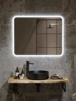 Зеркало с подсветкой Anna 100×80 см, сенсорное управление, холодный свет