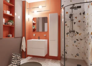 Пенал подвесной Kare Luxe правосторонний (ШхГхВ) 350х320х1747