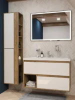 Комплект мебели Monaco Wood 1000х480 подвесной 2 ящика (ШхГхВ) 998х476х607