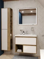 Комплект мебели Monaco Wood 800х480 подвесной 2 ящика (ШхГхВ) 798х476х607