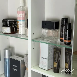 Зеркальный шкаф с подсветкой Cosmetic 120×80 см, сенсорное управление, холодный свет — изображение 7