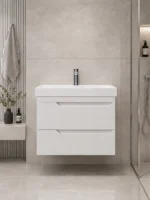 Комплект тумбы навес. Леон 600 Белый 2 ящика с умыв. KERAMA MARAZZI Cubo