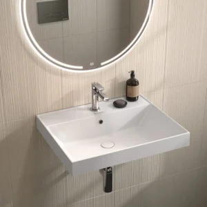 Раковина мебельная KERAMA MARAZZI Cubo 60, белая глянцевая — изображение 4