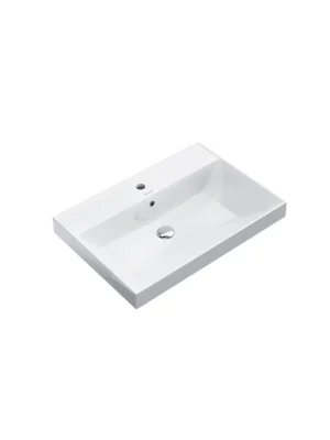 Раковина мебельная KERAMA MARAZZI Cubo 70, белая глянцевая