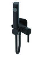 Смеситель с гигиеническим душем (HB518-7) HB5518-7 Черный матовый HAIBA